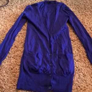 j. crew royal blue cardigan